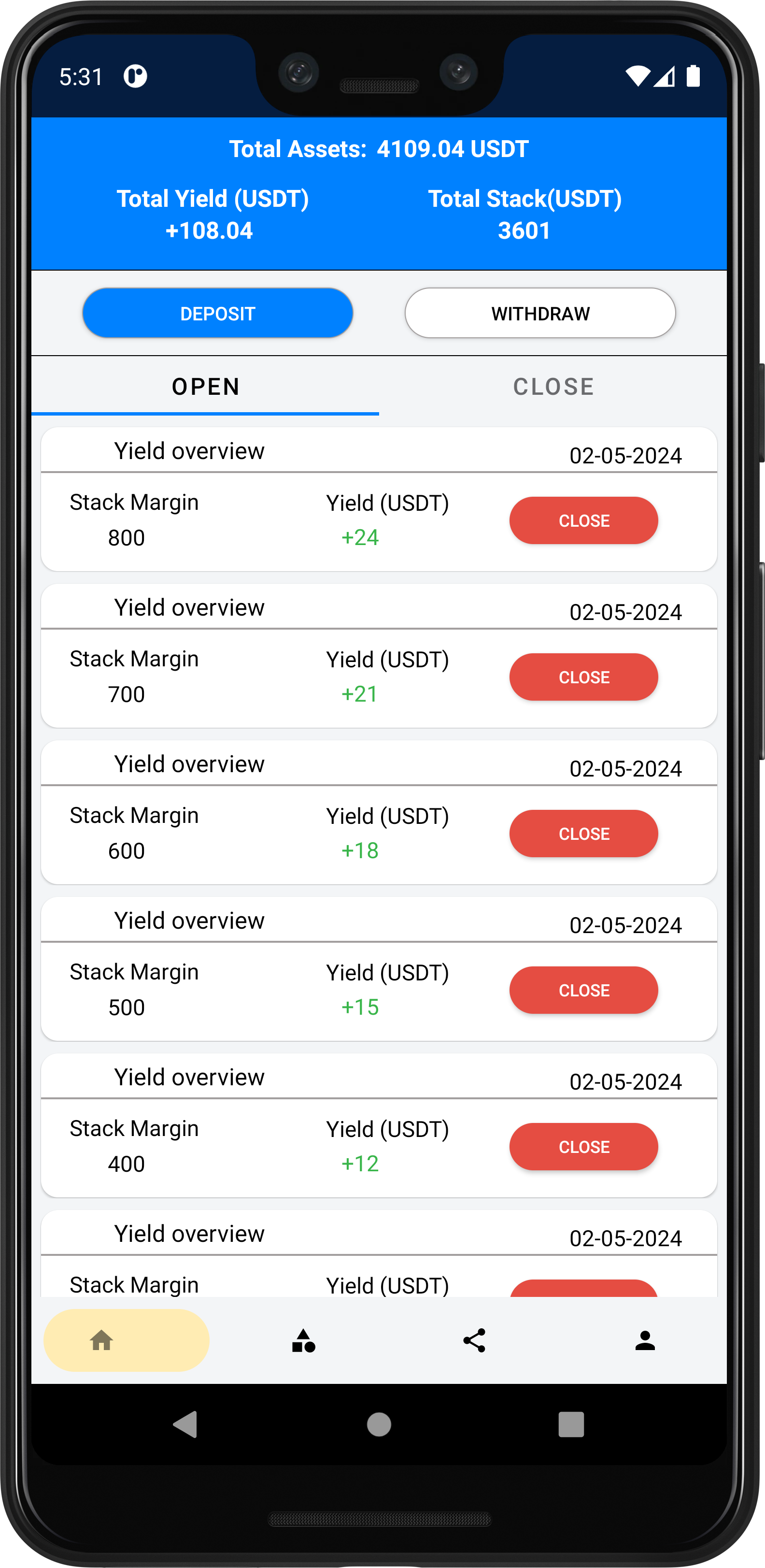 Mining Screen